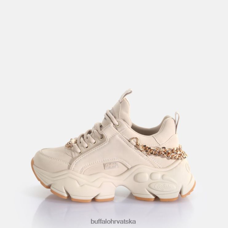 krema/zlato Buffalo binary chain 30 trainer trainers low veganski |tenisice TDD6T419